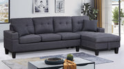 Grey Sectional Sofa With Storage Chaise - 6312